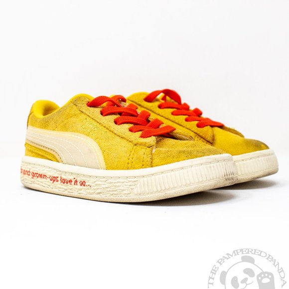 puma basket yellow